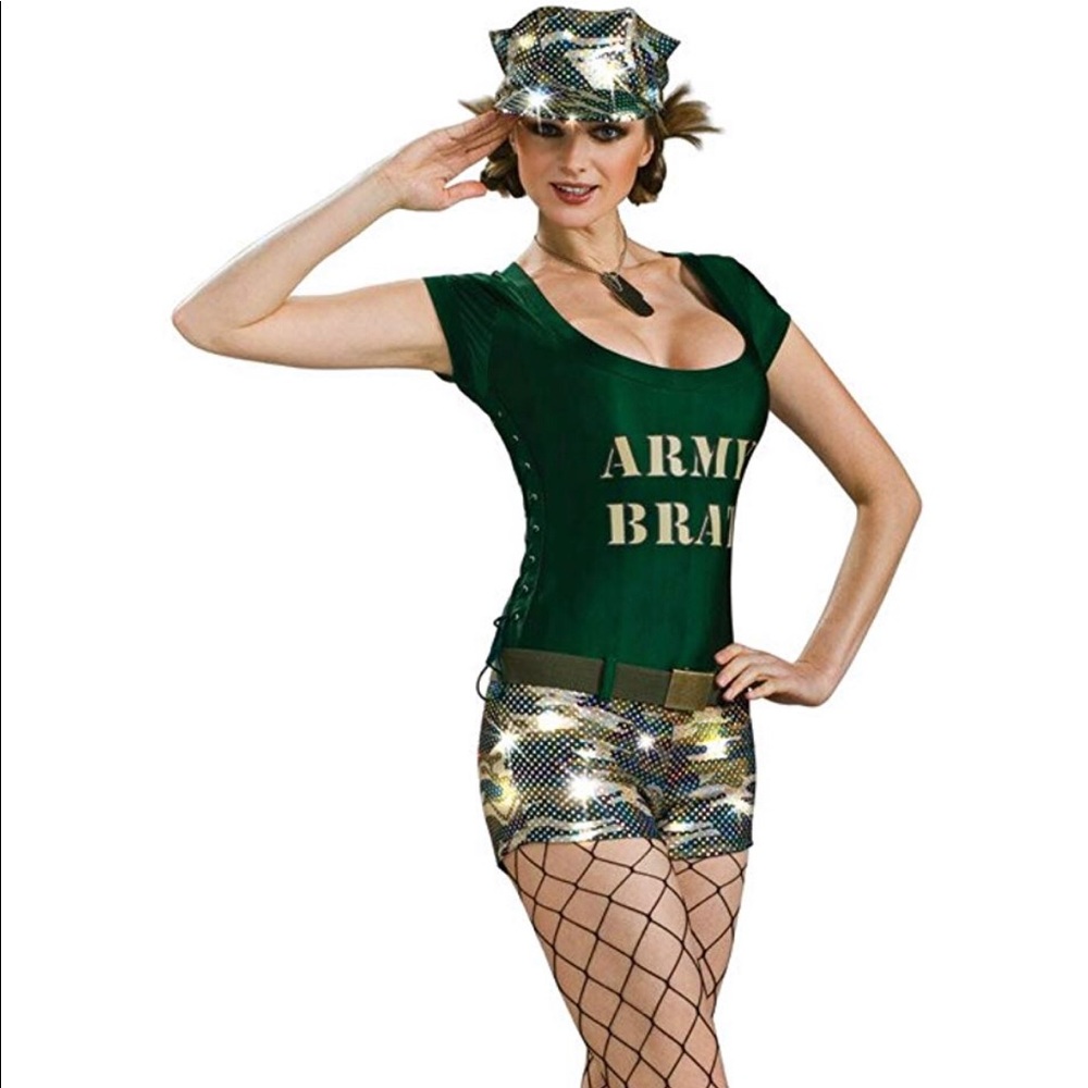 Pinup Army Brat Military Womens Hallowen Costume S